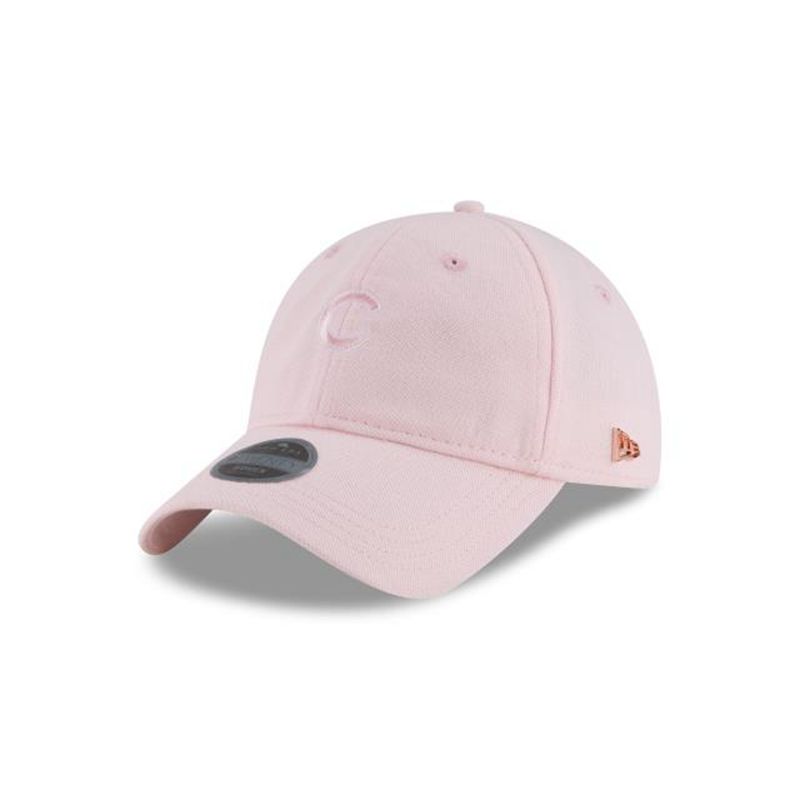 MLB Chicago Cubs Womens Micro Stitch 9Twenty Adjustable (RKP3743) - Pink New Era Caps